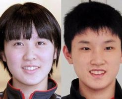 平野美宇と張本智和